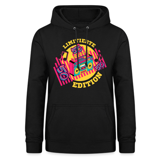 Frauen Hoodie "Limitierte Edition 50 Jahre" - Schwarz