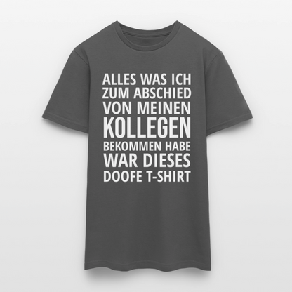 Männer T-Shirt "Abschied Kollege" - Anthrazit