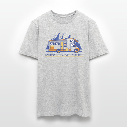 Männer T-Shirt "Rentner mit Zeit" - Grau meliert