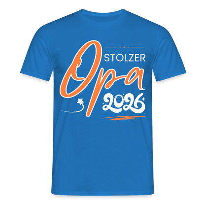 Männer T-Shirt "Stolzer Opa 2026" - Royalblau