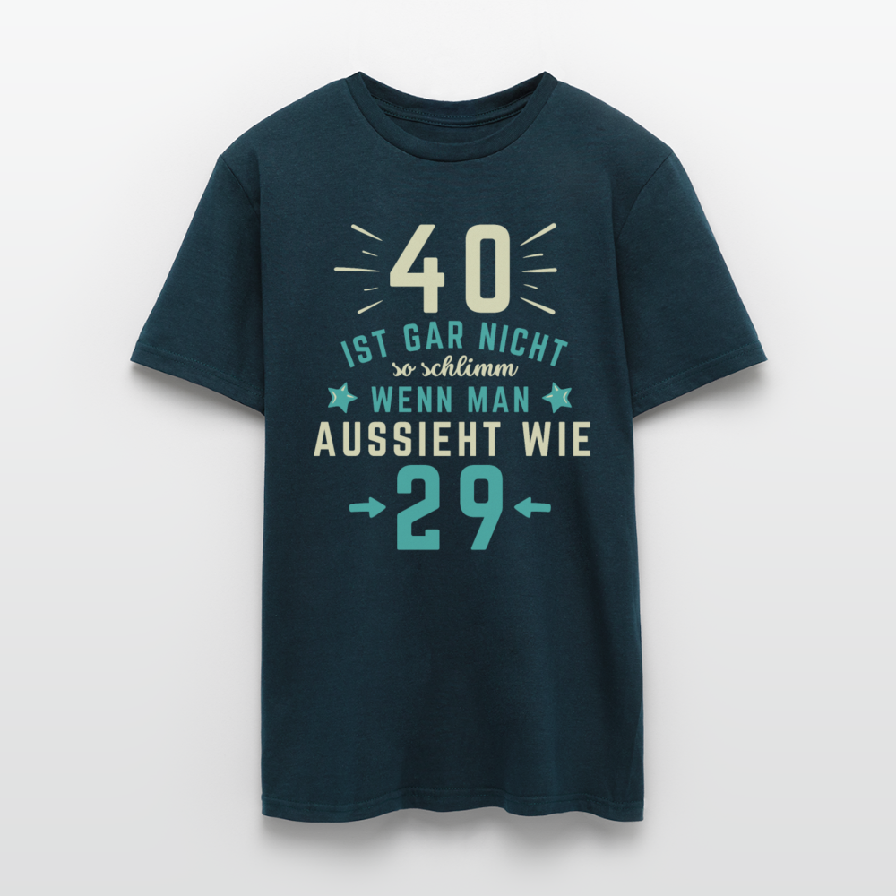 Männer T-Shirt "40 ist gar nicht so schlimm" - Navy