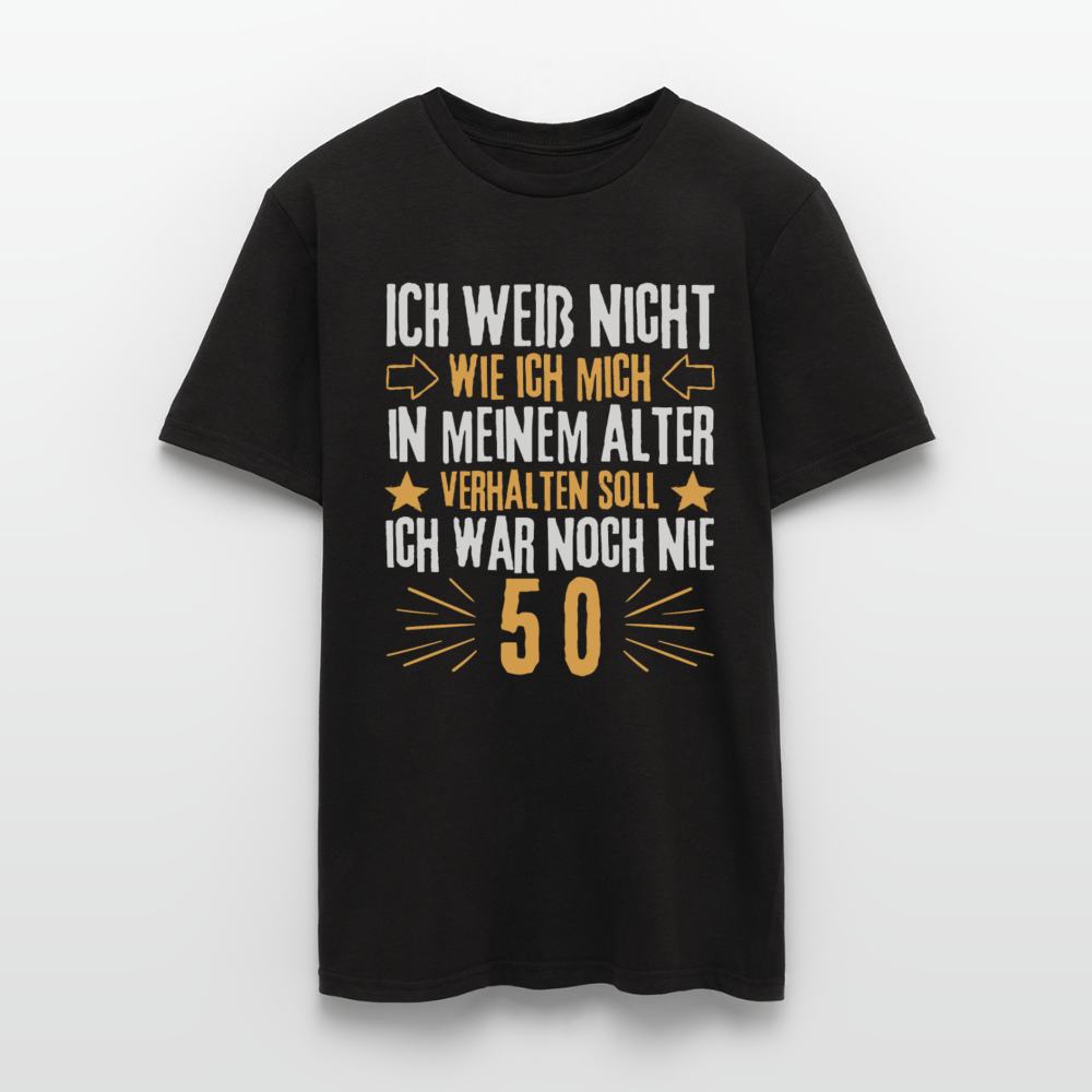 Männer T-Shirt "Ich war noch nie 50" - Schwarz