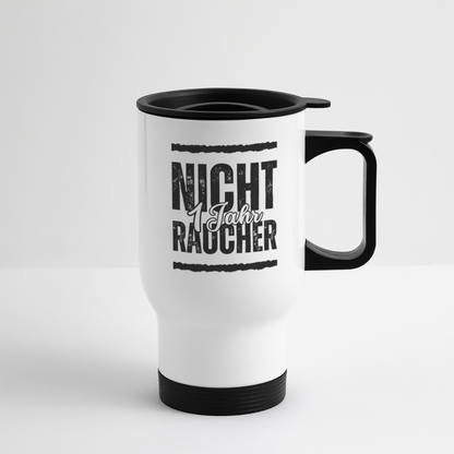 Thermobecher "1 Jahr Nichtraucher" - Weiß