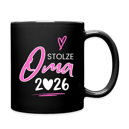 Tasse "Stolze Oma 2026" - Schwarz