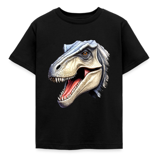 Kinder T-Shirt "Detaillierter Dinosaurier" - Schwarz