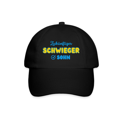 Baseballkappe "Zukünftiger Schwiegersohn" - Schwarz/Schwarz