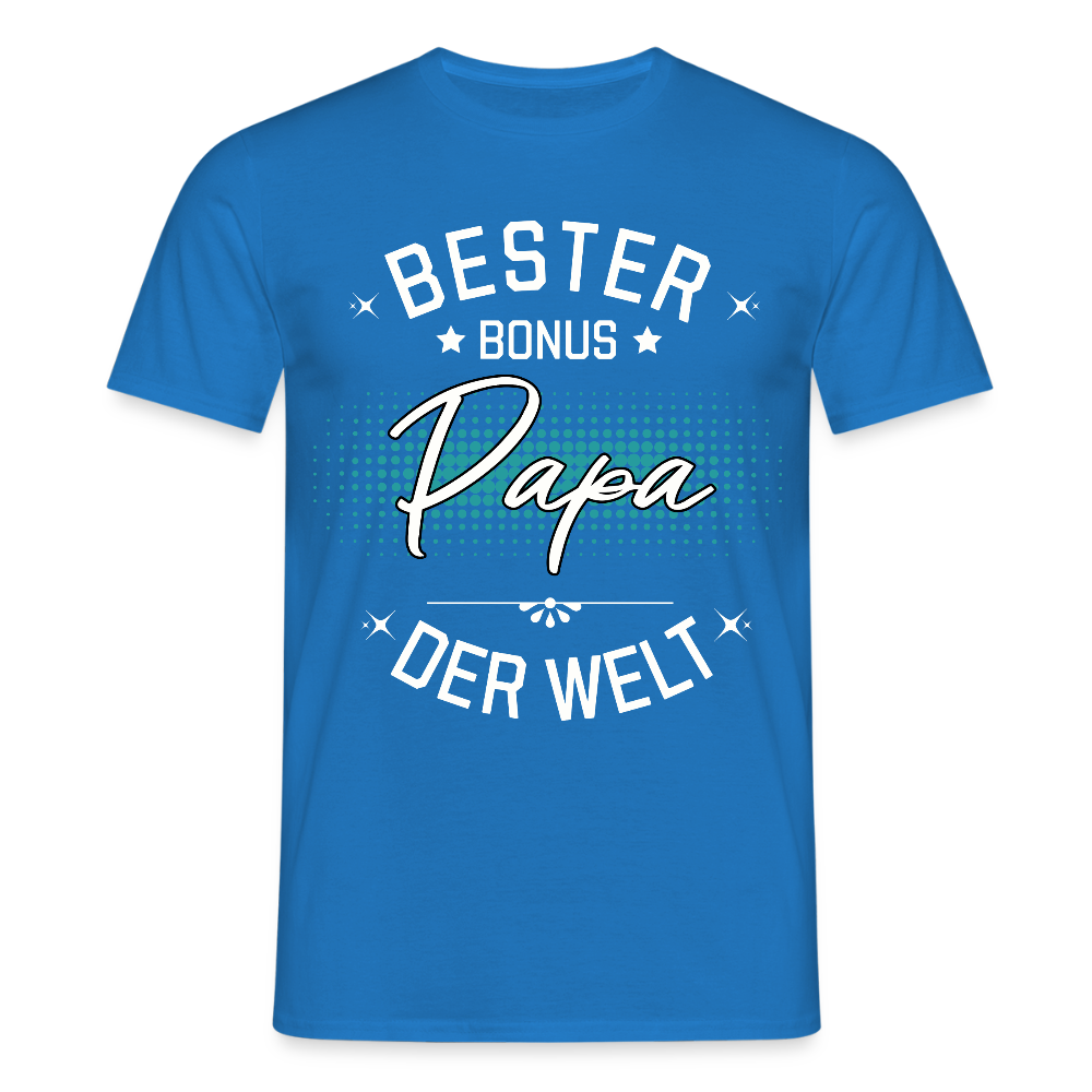 Männer T-Shirt "Bester Bonus Papa der Welt" - Royalblau