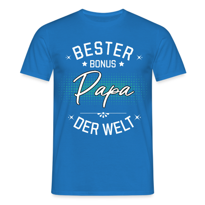 Männer T-Shirt "Bester Bonus Papa der Welt" - Royalblau