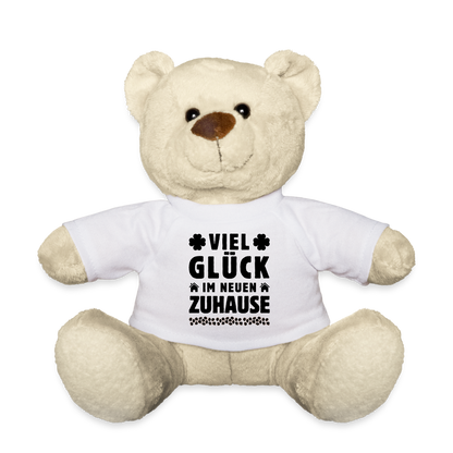 Teddy "Viel Glück im neuen Zuhause" - Weiß