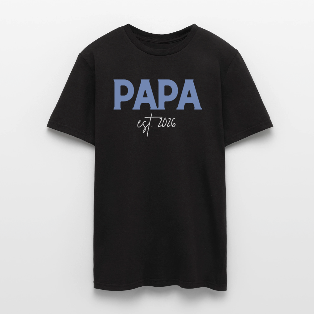 Männer T-Shirt "Papa seit 2026" - Schwarz