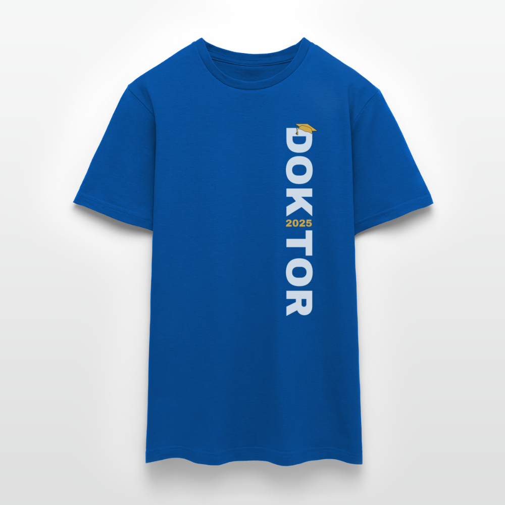 Männer T-Shirt "Doktor 2025" (Schriftzug) - Royalblau