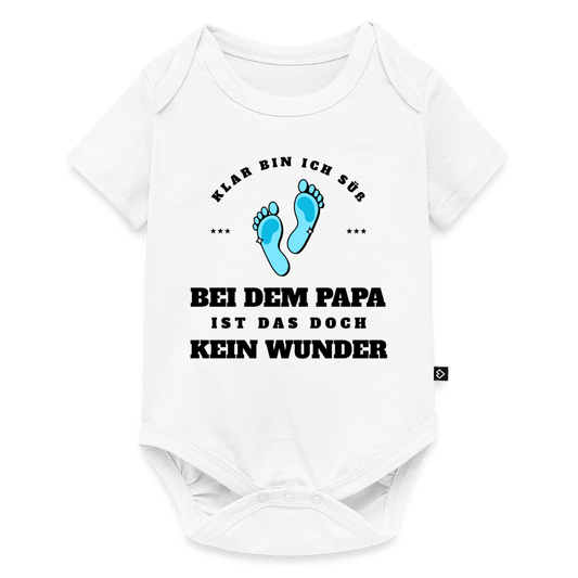 Baby Body "Klar bin ich süß bei dem Papa" - Weiß