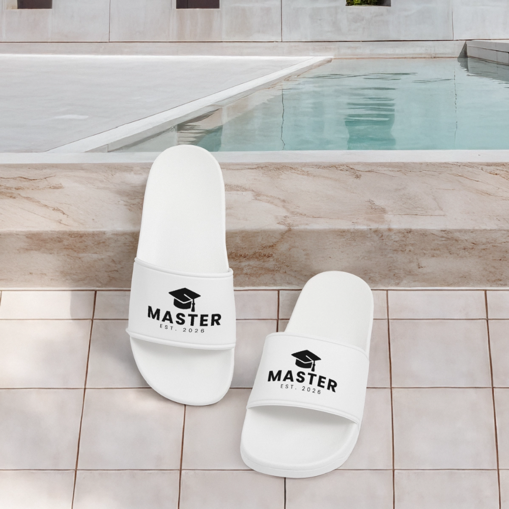 Männer Badelatschen "Master 2026" - Weiß