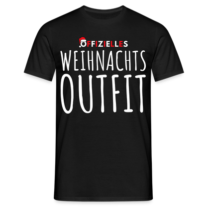 Männer T-Shirt "Offizielles Weihnachtsoutfit" - Schwarz