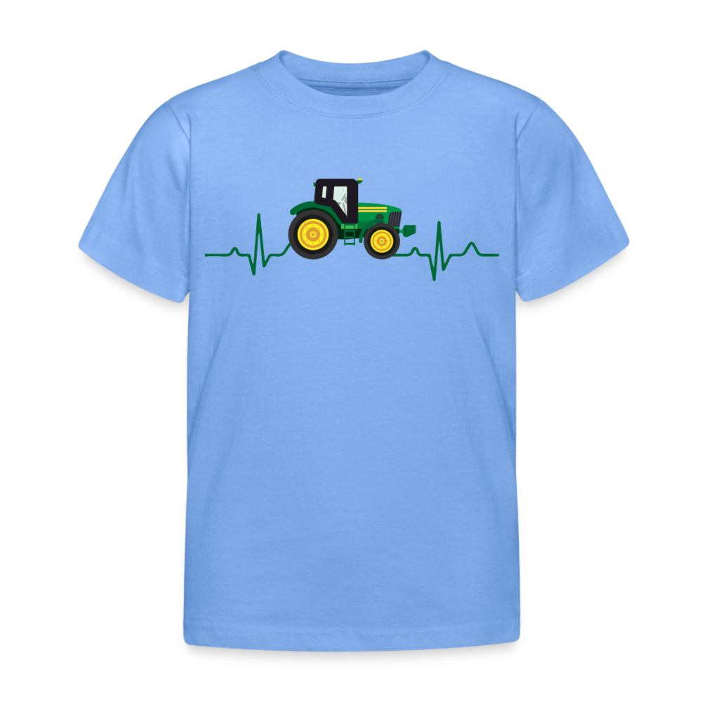 Kinder T-Shirt "Traktor Herzschlag" - Himmelblau