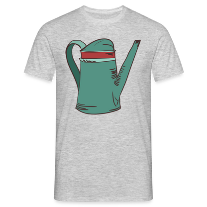 Männer T-Shirt "Gießkanne" - Grau meliert