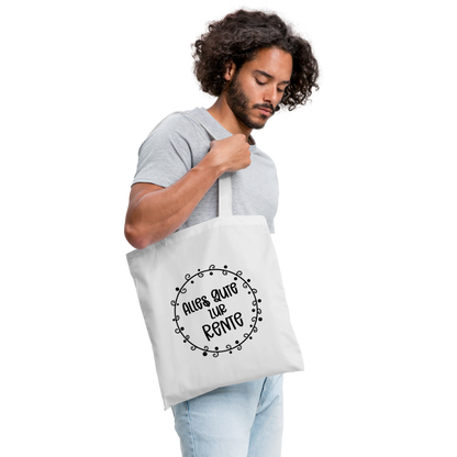 Stoffbeutel "Alles Gute zur Rente" - Weiß