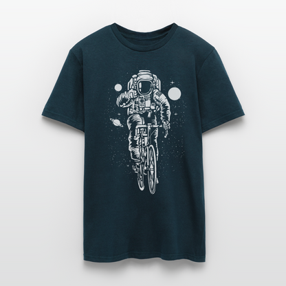 Männer Bio T-Shirt "Astronaut mit Fahrrad" - Navy