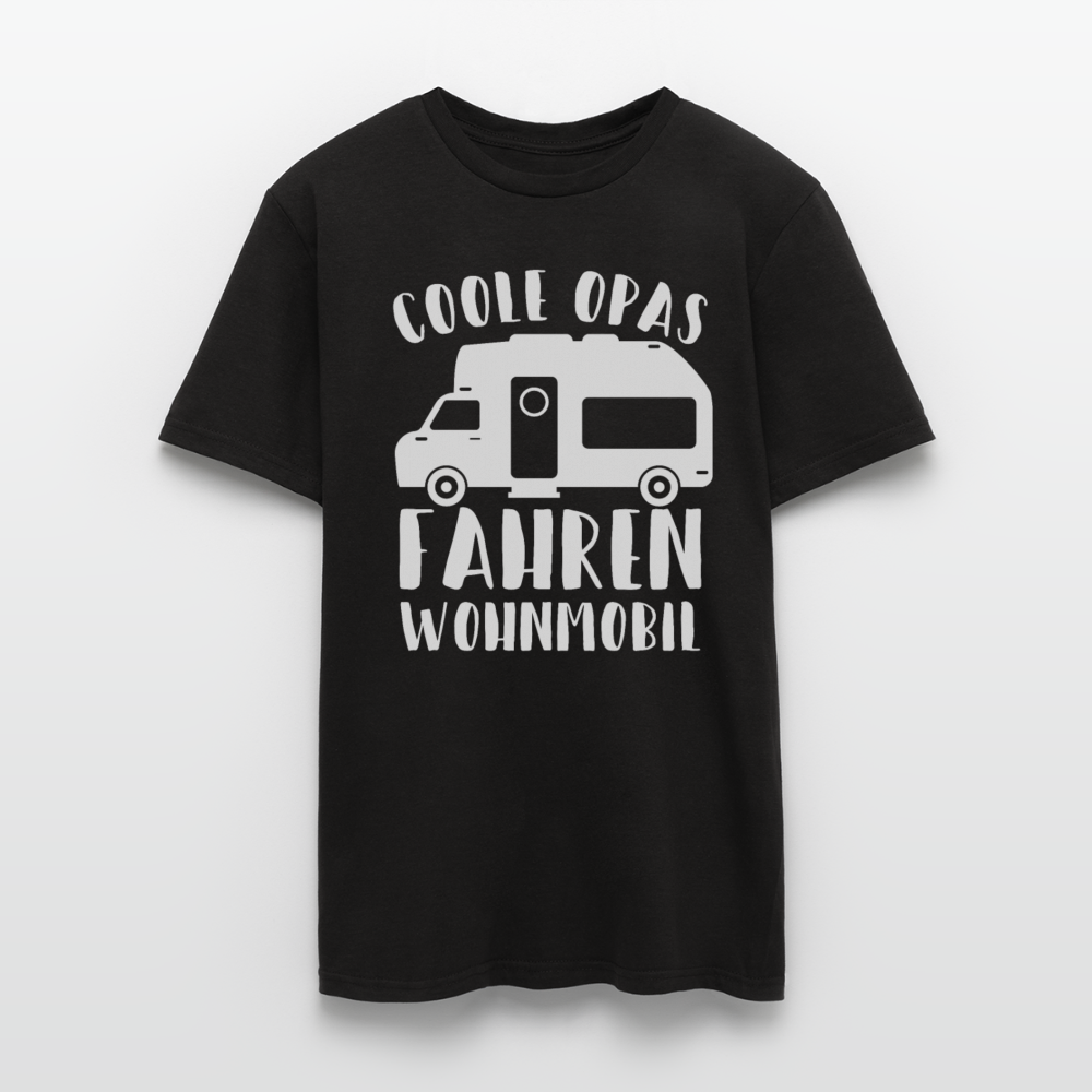 Männer T-Shirt "Coole Opas fahren Wohnmobil" - Schwarz