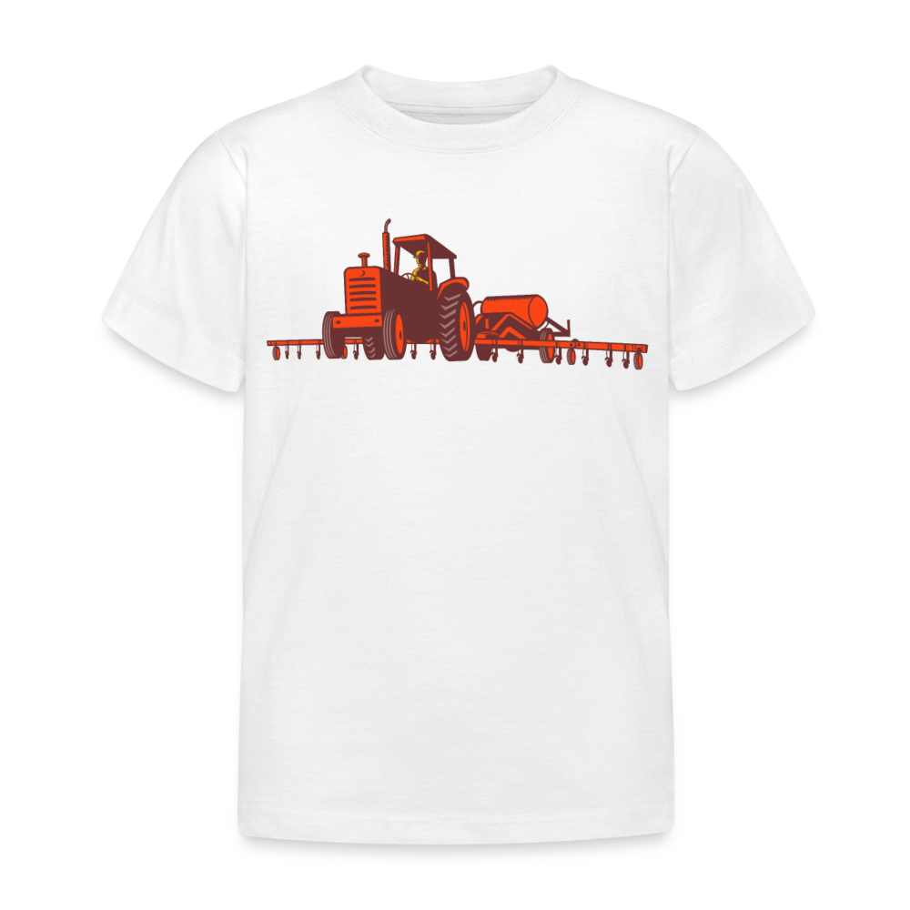 Kinder T-Shirt "Großer roter Traktor" - Weiß