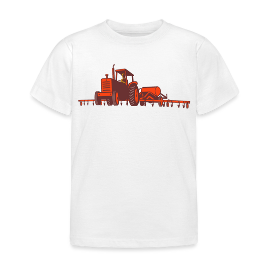 Kinder T-Shirt "Großer roter Traktor" - Weiß