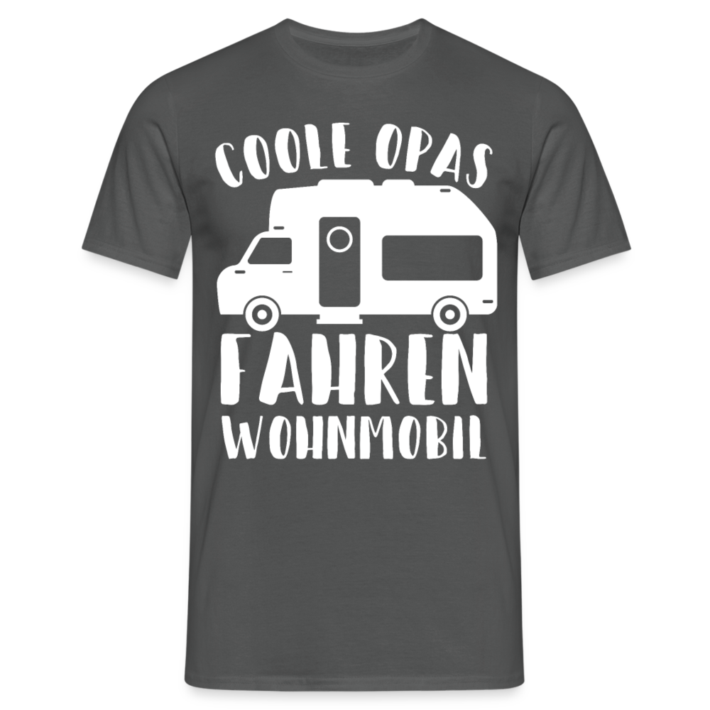 Männer T-Shirt "Coole Opas fahren Wohnmobil" - Anthrazit