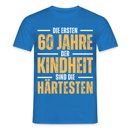 Männer T-Shirt "Die ersten 60 Jahre" - Royalblau