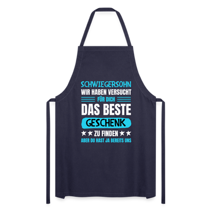 Kochschürze "Schwiegersohn, wir haben versucht für dich das beste Geschenk zu finden" - Navy