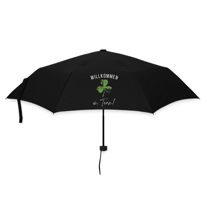 Kleiner Regenschirm "Willkommen im Team" - Schwarz