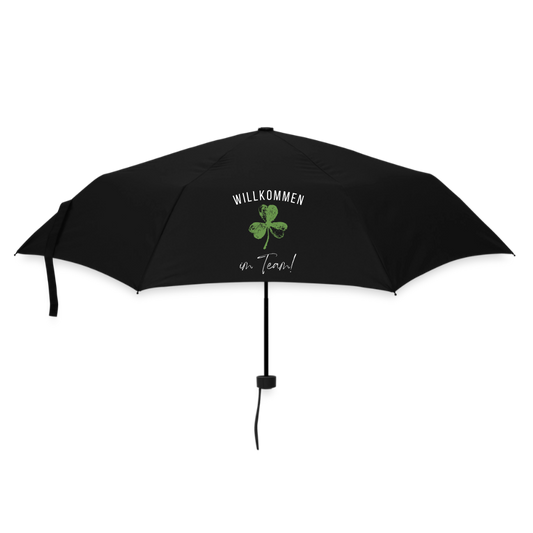 Kleiner Regenschirm "Willkommen im Team" - Schwarz