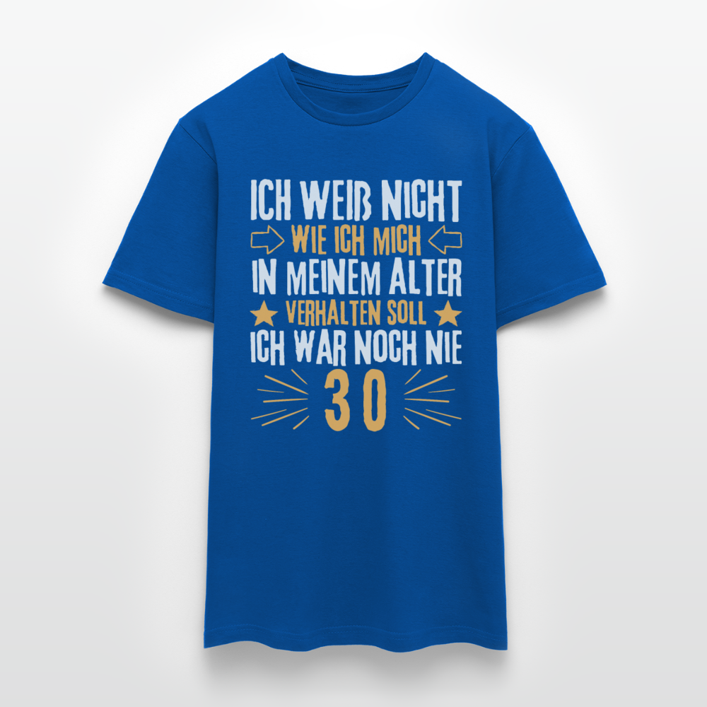 Männer T-Shirt "Ich war noch nie 30" - Royalblau