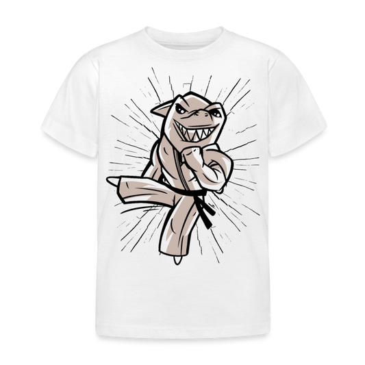 Kinder T-Shirt "Karate-Hai" - Weiß