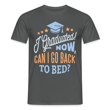 Männer T-Shirt "I graduated" - Anthrazit