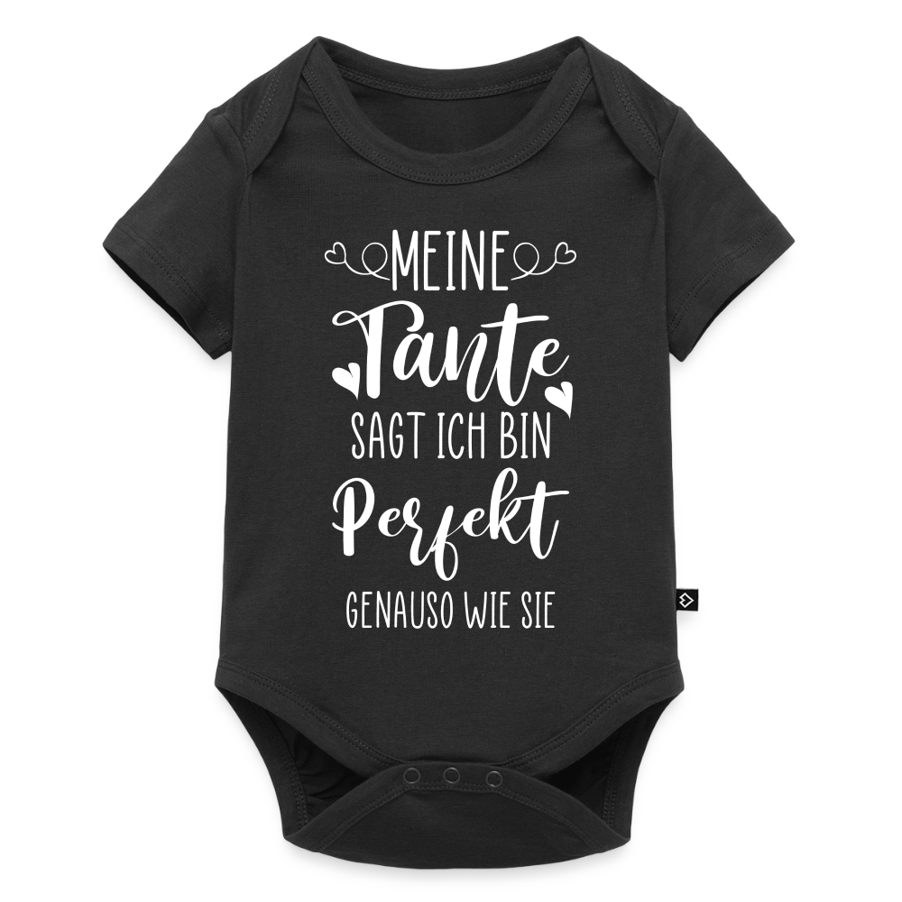 Baby Body "Meine Tante sagt ich bin perfekt - genauso wie sie" - Schwarz