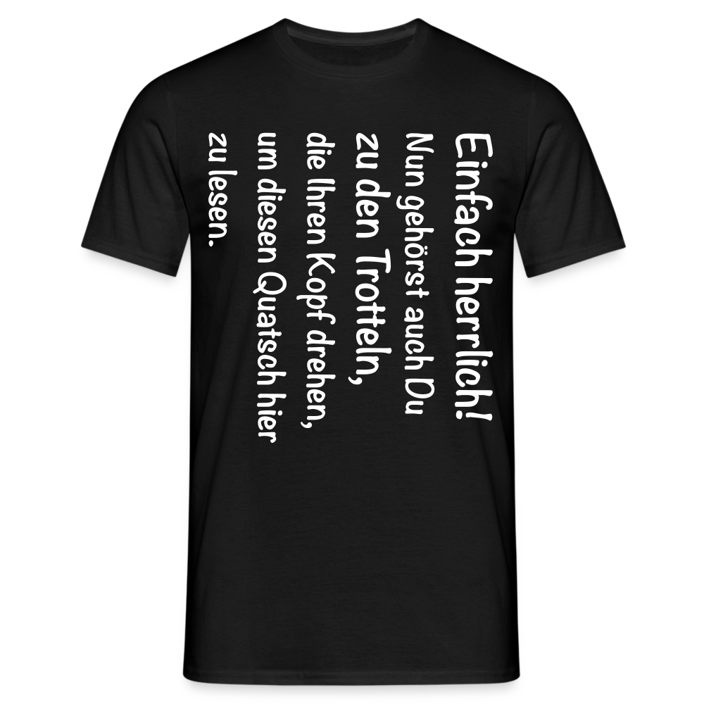 Männer T-Shirt "Nun gehörst auch du..." - Schwarz