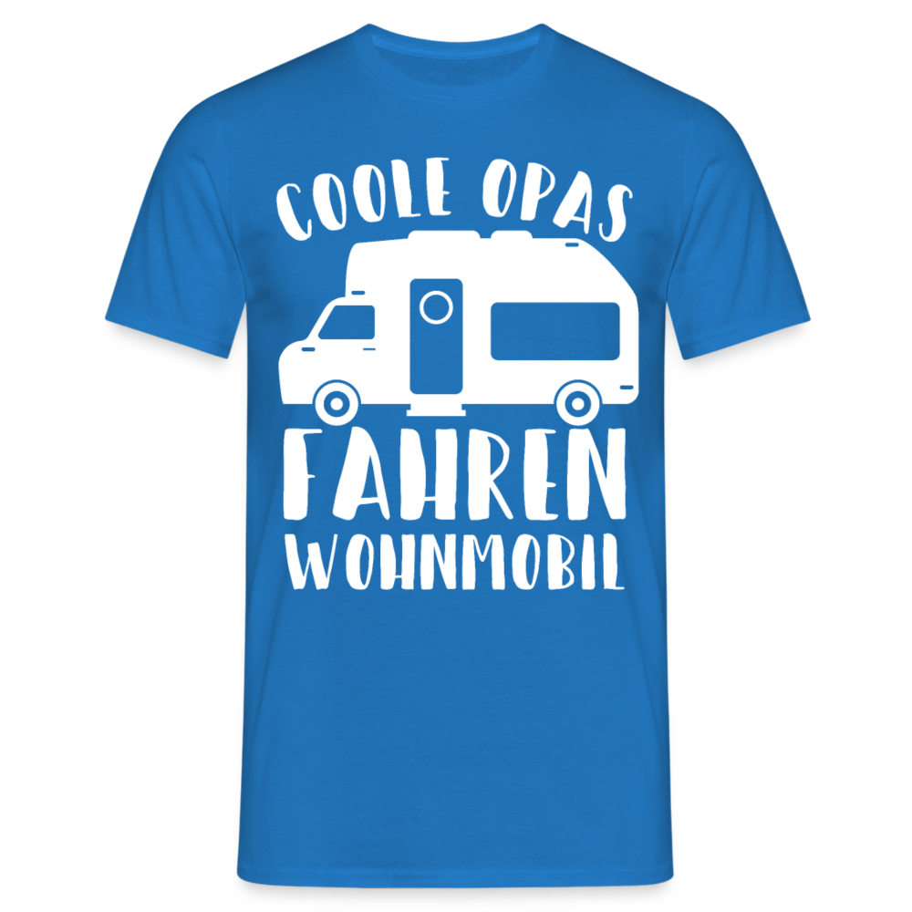 Männer T-Shirt "Coole Opas fahren Wohnmobil" - Royalblau