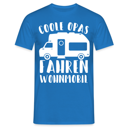 Männer T-Shirt "Coole Opas fahren Wohnmobil" - Royalblau