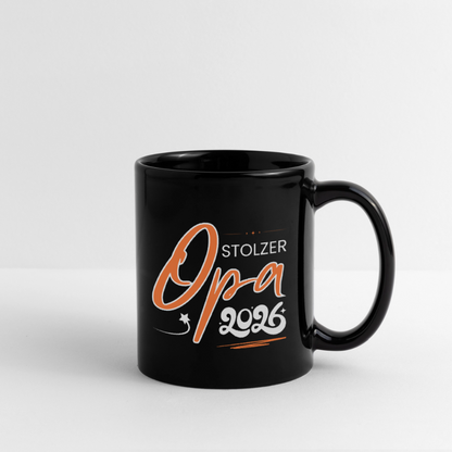 Tasse "Stolzer Opa 2026" - Schwarz