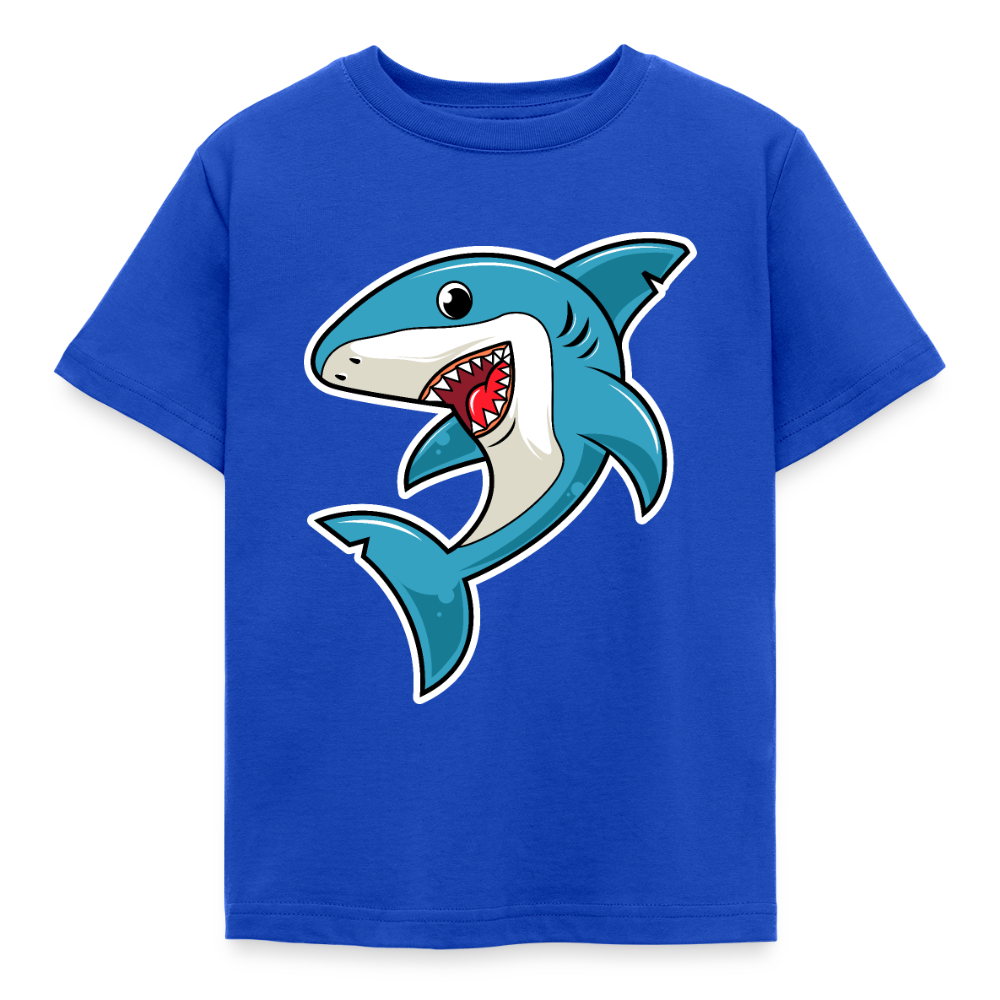 Kinder T-Shirt "Niedlicher Hai" - Royalblau
