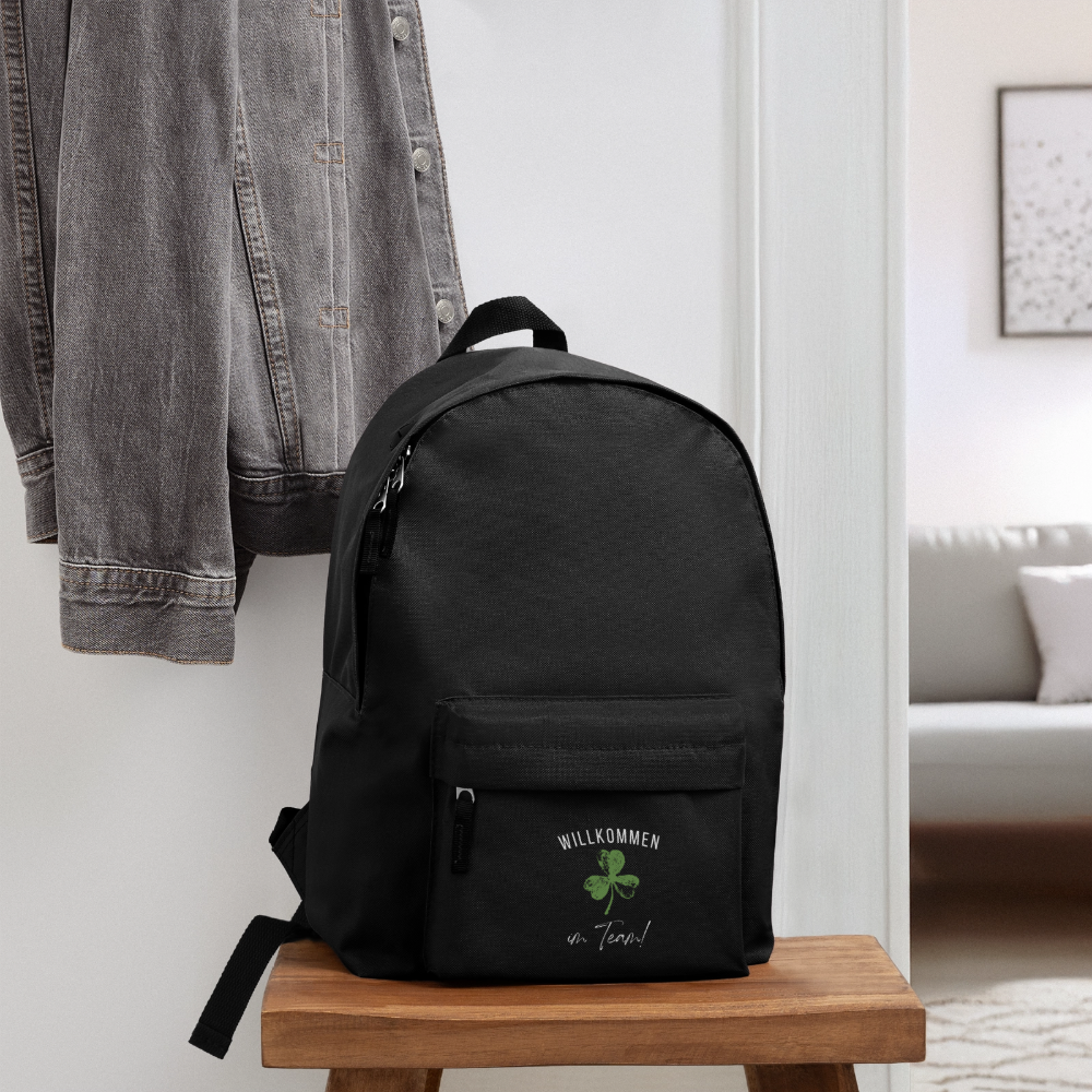 Rucksack "Willkommen im Team" - Schwarz