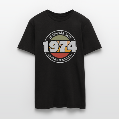 Männer T-Shirt "Legendär seit 1974 - Limitierte Edition" - Schwarz