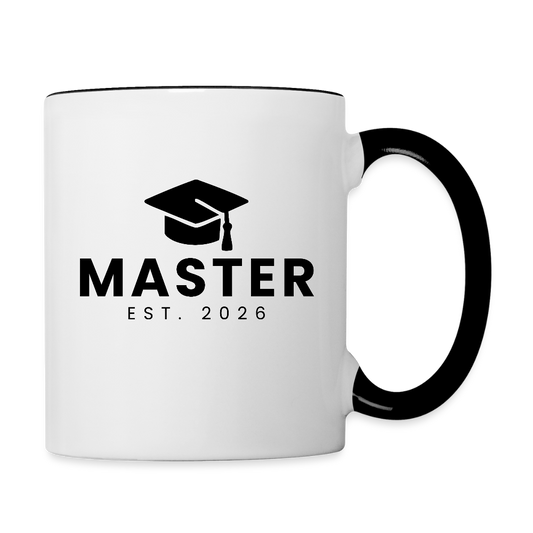 Tasse "Master - 2026" - Weiß/Schwarz