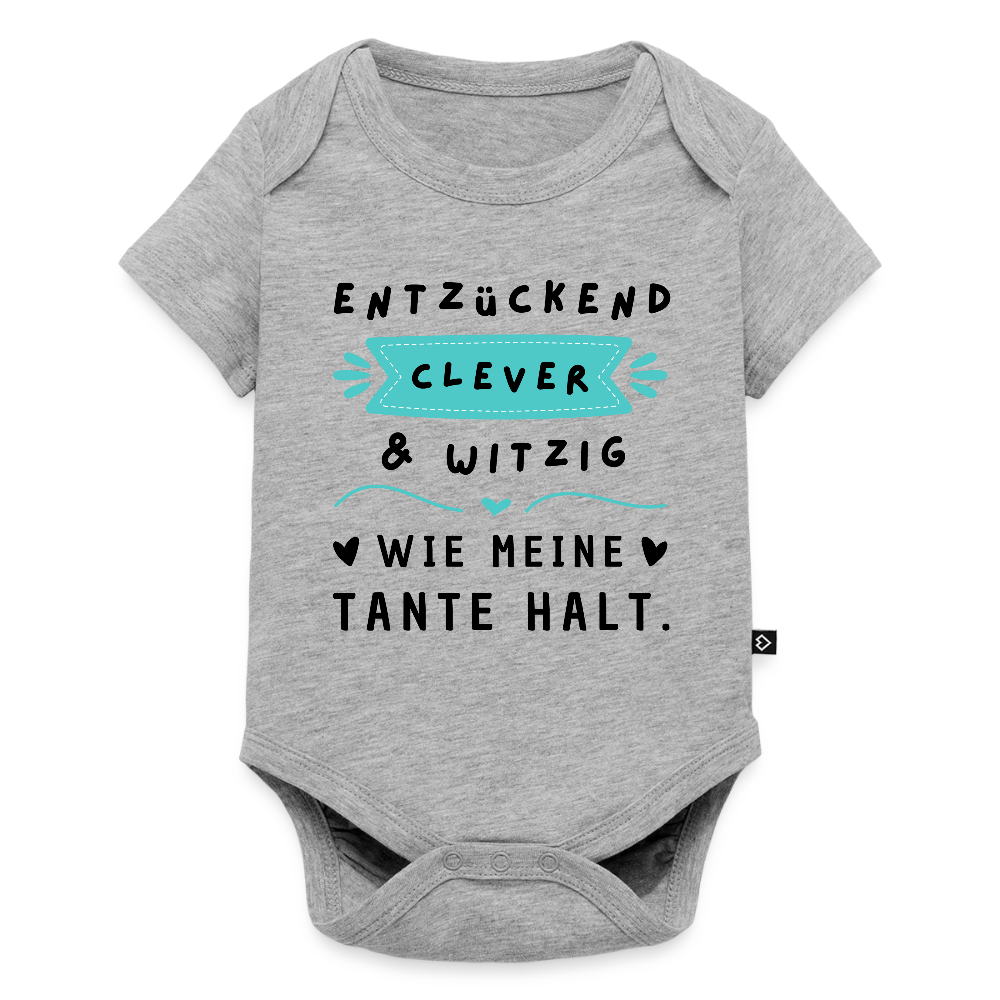 Baby Body "Entzückend, clever und witzig. Wie meine Tante halt" - Grau meliert