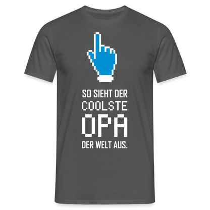 Männer T-Shirt "So sieht der coolste Opa der Welt aus." - Anthrazit