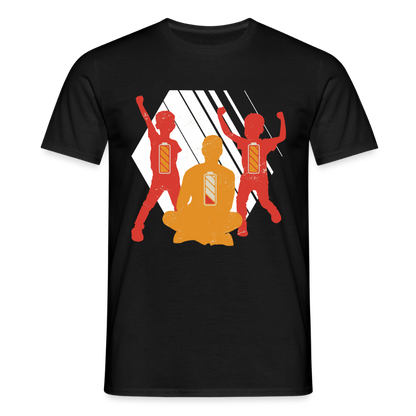 Männer T-Shirt "Papa hat keine Energie mehr" - Schwarz
