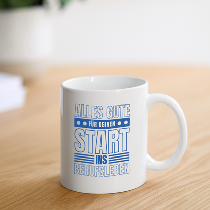 Tasse "Alles Gute für deinen Start ins Berufsleben" - Weiß