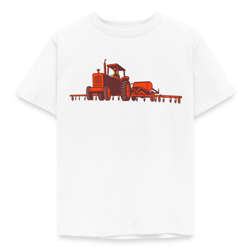Kinder T-Shirt "Großer roter Traktor" - Weiß
