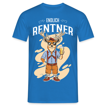 Männer T-Shirt "Endlich Rentner" (Weihnachtsmotiv) - Royalblau