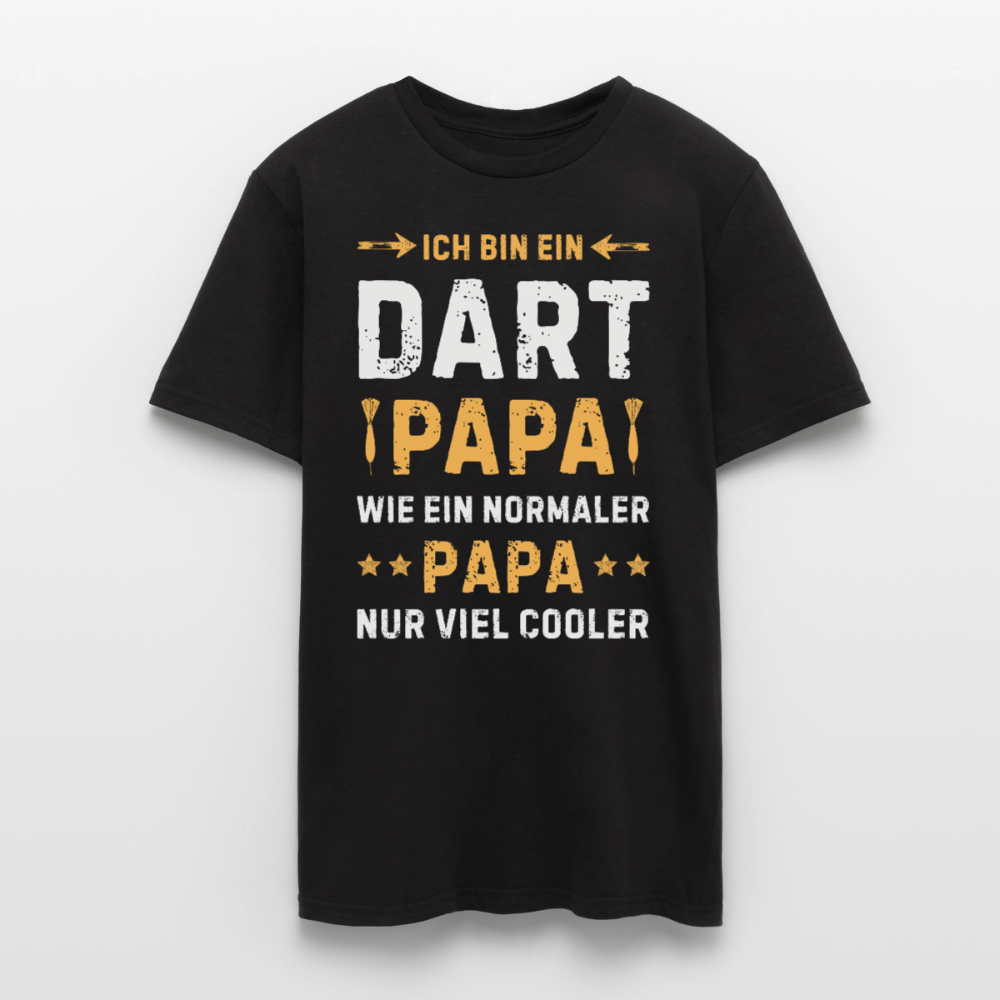 Männer T-Shirt "Ich bin ein Dart Papa" - Schwarz