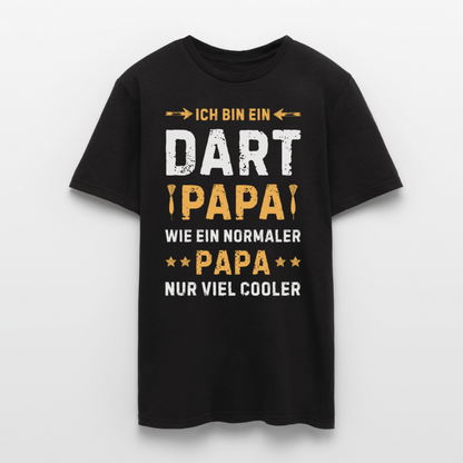 Männer T-Shirt "Ich bin ein Dart Papa" - Schwarz